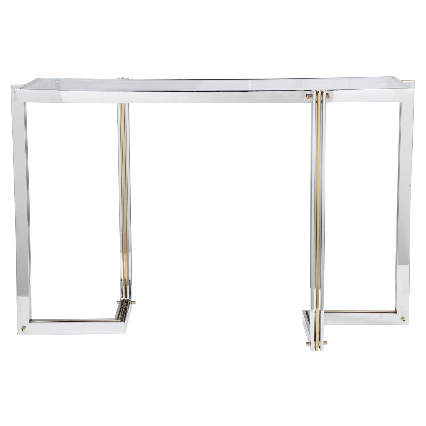 Locke - Modern Console Table - Pearl Silver