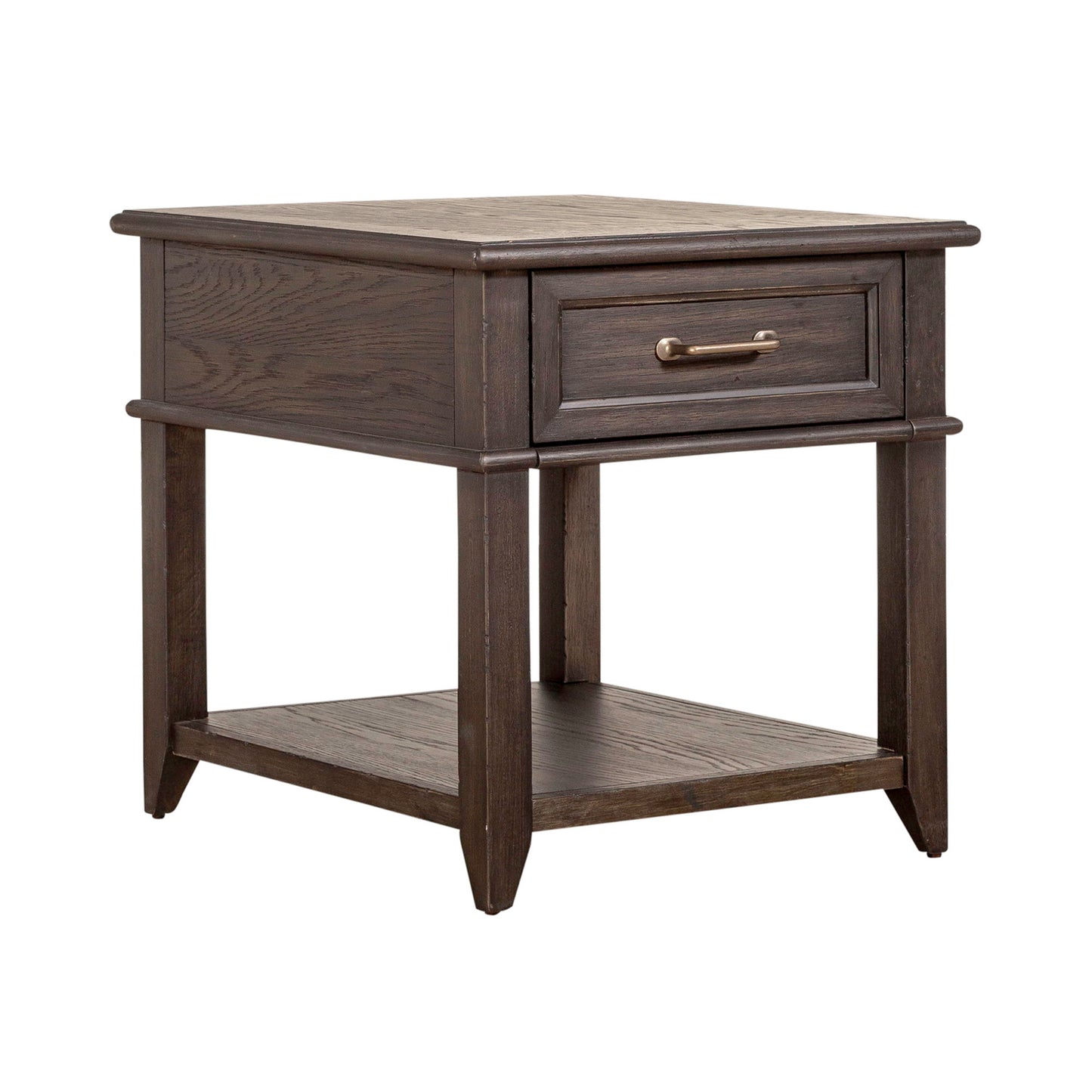 Mill Creek - Drawer End Table - Dark Brown