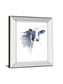 Watercolor Blue Cow By Patricia Pinto - Mirror Framed Print Wall Art - Blue