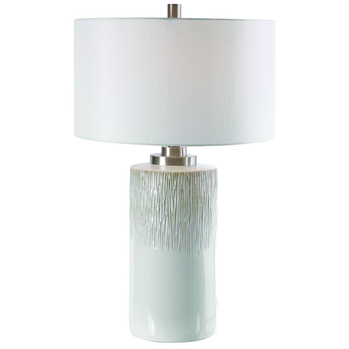 Georgios - Cylinder Table Lamp - White