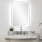 Crofton - Lighted Nickel Vanity Mirror - Gray