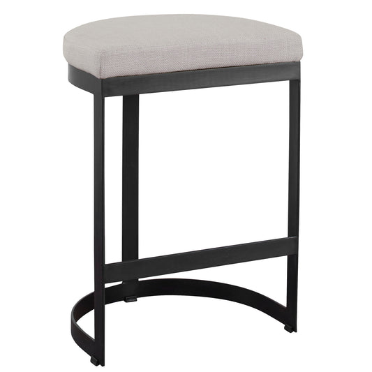 Ivanna - Iron Counter Stool - Black