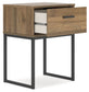 Deanlow - Honey - One Drawer Night Stand