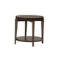 Penton - Round End Table - Dark Brown