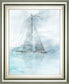 Sailing Boat II By Ken Roko - Framed Print Wall Art - Pearl Silver