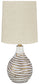 Aleela - White / Gold Finish - Metal Table Lamp