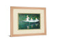 The Boat At Giverny By Claude Monet - Framed Print Wall Art - Green