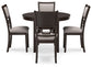 Langwest - Brown - Dining Room Table Set (Set of 5)