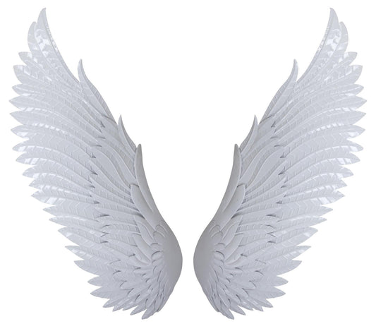 Metal Wall Decor Wings - Light Blue