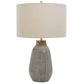 Monacan - Textured Table Lamp - Gray