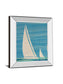 Water Journey I By Dan Meneely - Mirror Framed Print Wall Art - Blue