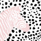 Framed - Pink Zebra On Dots By Patricia Pinto - Pink