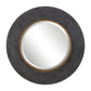 Saul - Round Mirror - Black