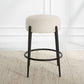 Arles - Plush Counter Stool - White