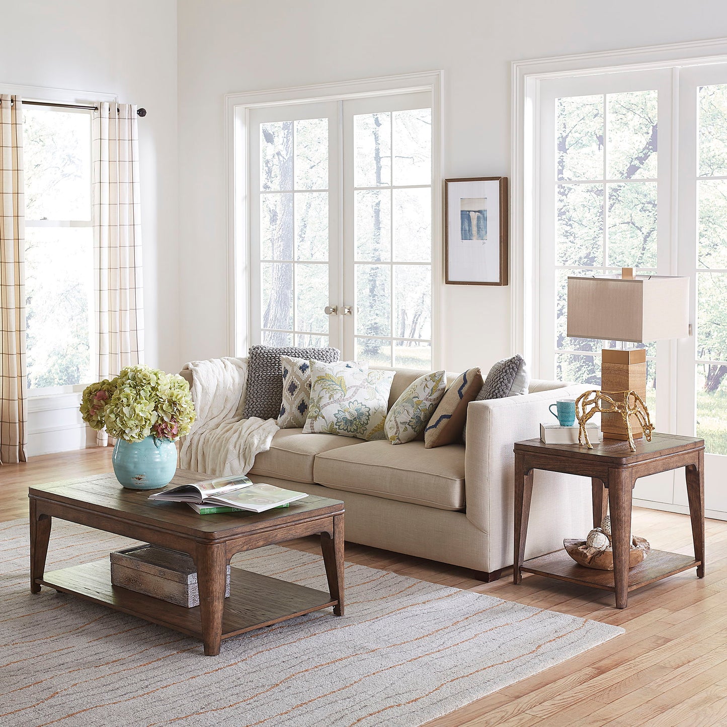 Ashford - 3 Piece Set (1 Cocktail 2 End Tables) - Light Brown