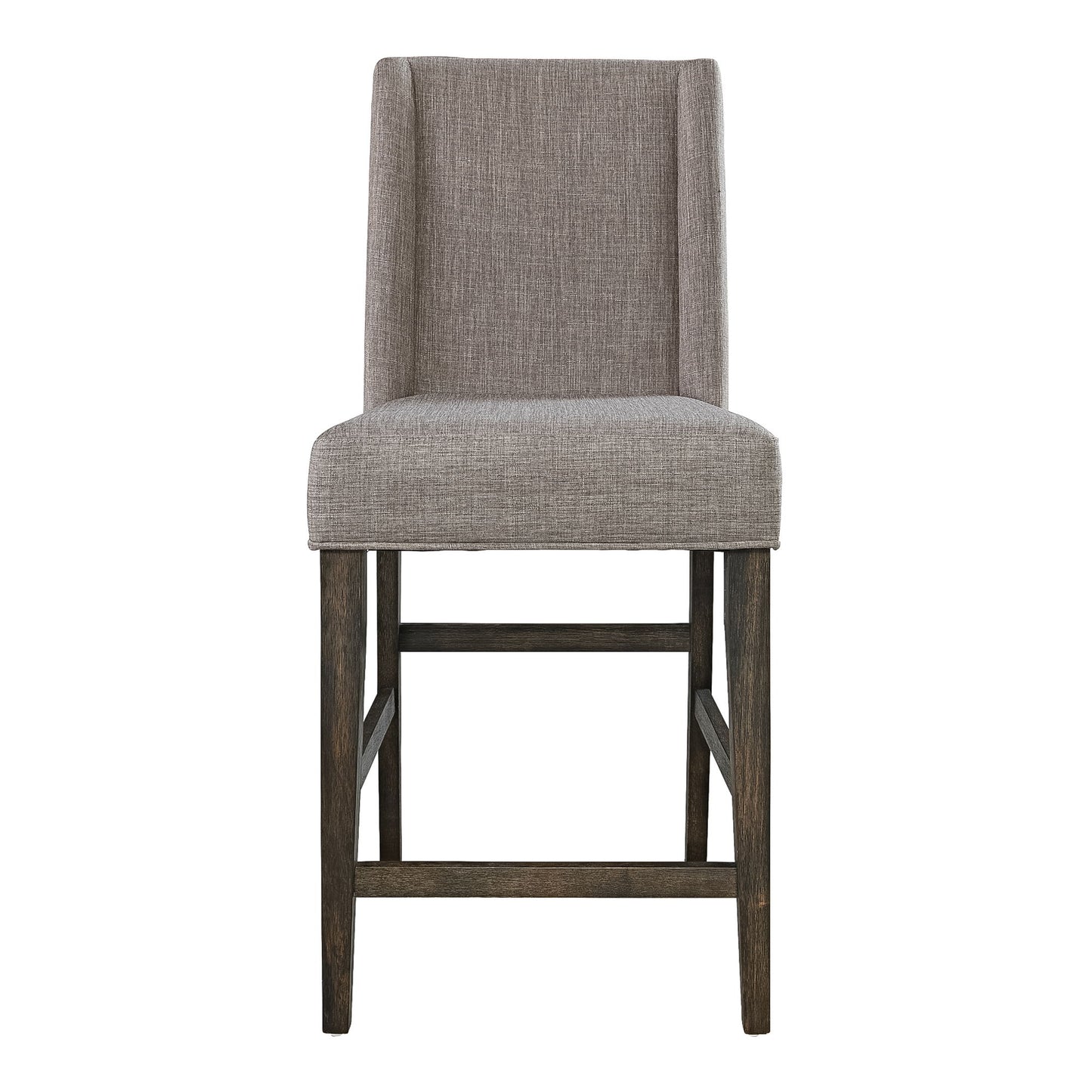 Double Bridge - Upholstered Counter Chair - Dark Brown