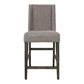 Double Bridge - Upholstered Counter Chair - Dark Brown