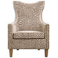 Kiango - Animal Pattern Armchair - Light Brown