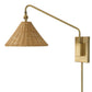 Phuvinh - 1 Light Rattan Shade Sconce - Beige