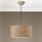 Burleson - 3 Light Drum Pendant - Beige