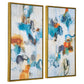 Casual Moments - Framed Abstract Art (Set of 2) - Blue