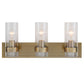 Cardiff - 3 Light Vanity - Antique Brass