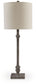 Oralieville - Distressed Gray - Poly Accent Lamp