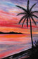 Small - Sunset Beach I By Nicholas Biscardi - Pink