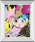 Midnight Kiss By Tom Frazier - Mirror Framed Print Wall Art - Pink