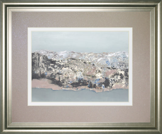 Terrain By Caroline Gold - Framed Print Wall Art - White