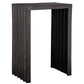 In The Groove - Aluminum Accent Table - Black