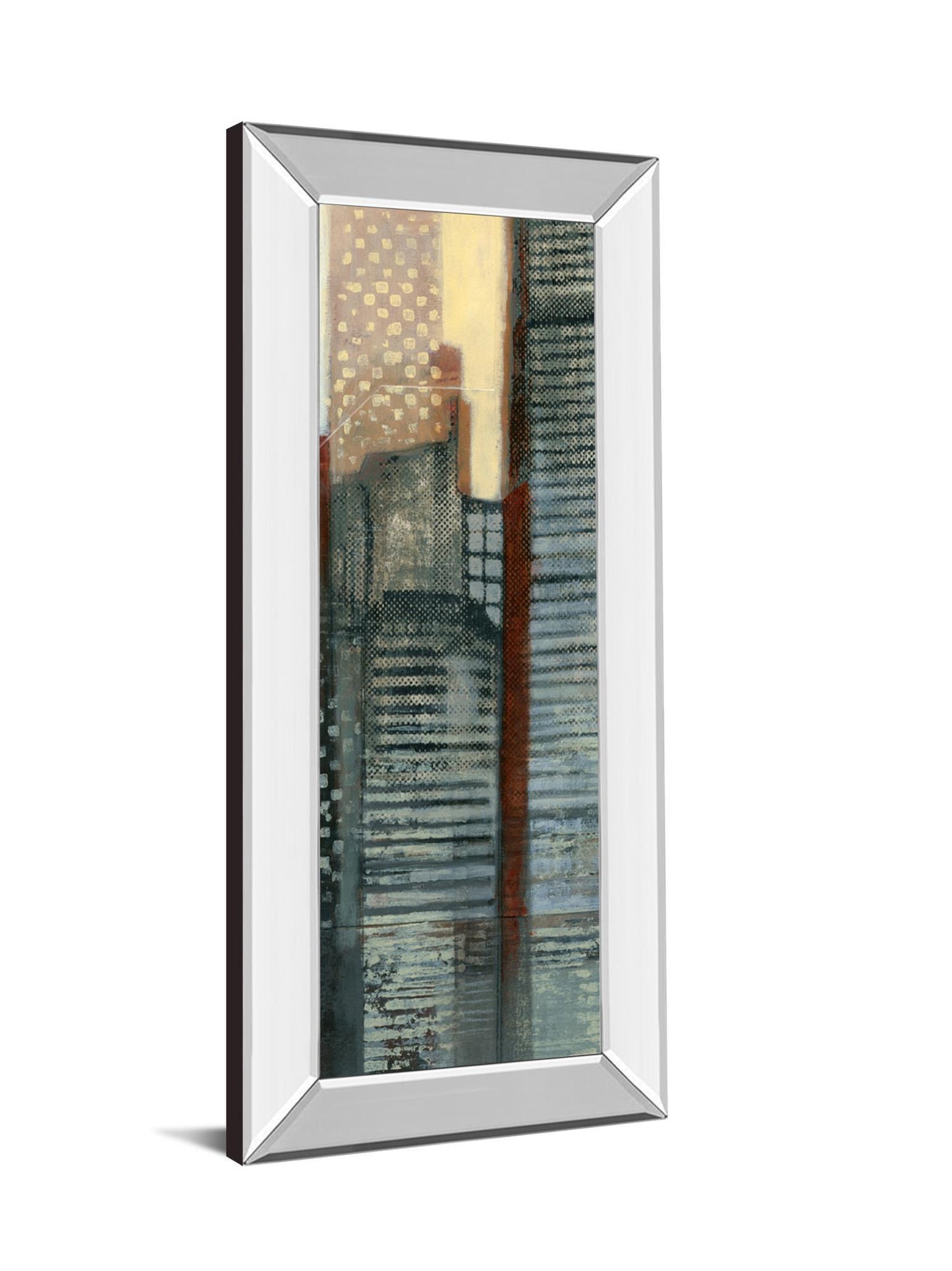 Urban Landscape V By Norman Wyatt - Mirror Framed Print Wall Artt - Dark Gray