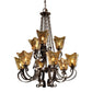 Vetraio - 9 Light Chandelier - Oil Rubbed Bronze