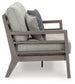 Hillside Barn - Gray / Brown - Loveseat W/Cushion