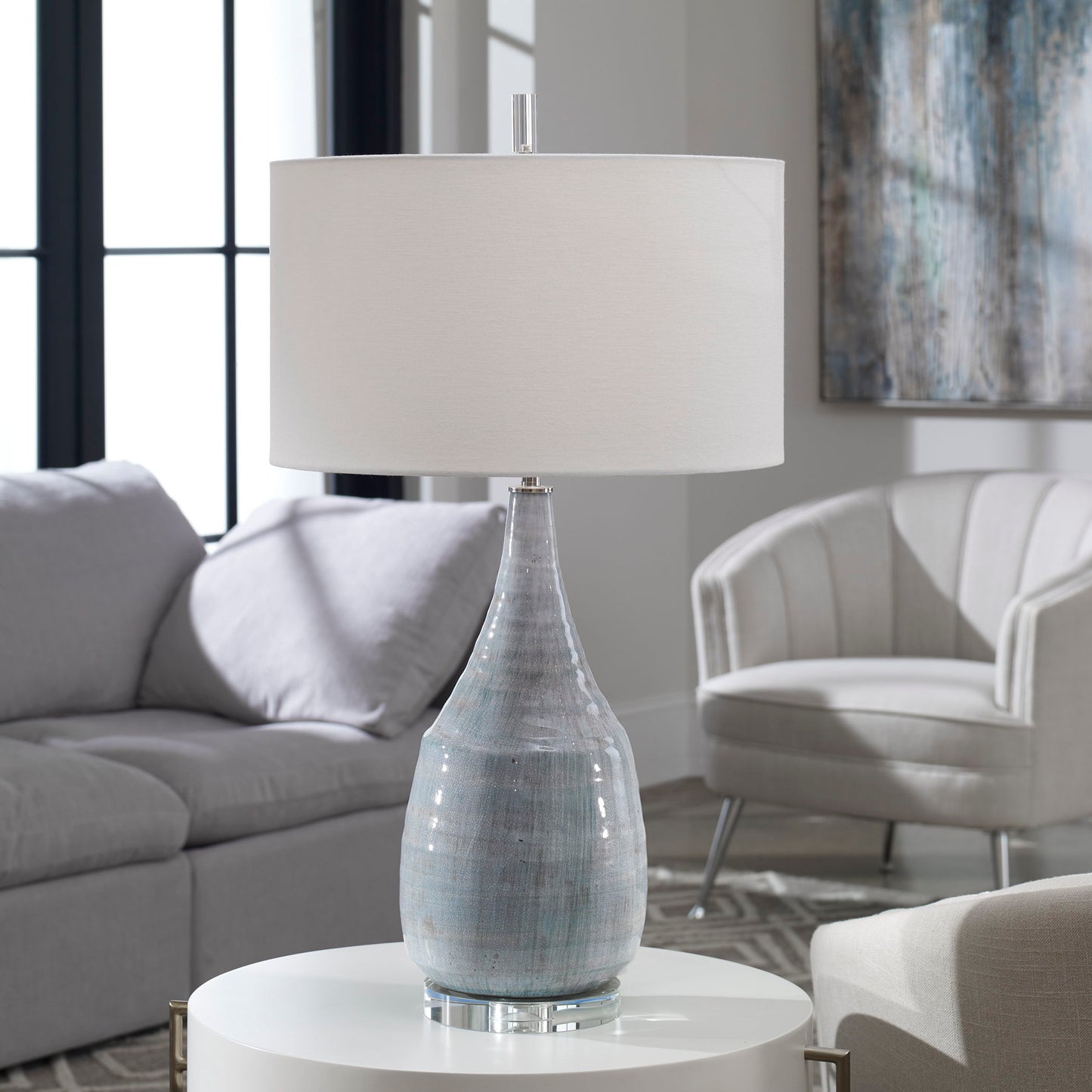 Rialta - Coastal Table Lamp - Light Blue