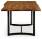 Fortmaine - Brown / Black - Rectangular Dining Room Table