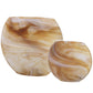 Fusion - Swirled Caramel & Ivory Vases (Set of 2)