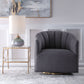 Cuthbert - Modern Swivel Chair - Dark Gray