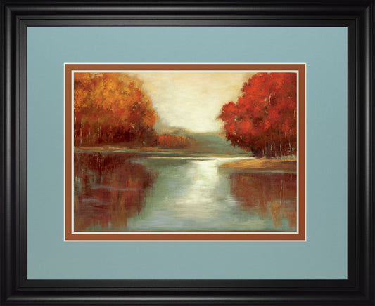 Vanilla Sky By Asia Jensen - Framed Print Wall Art - Red