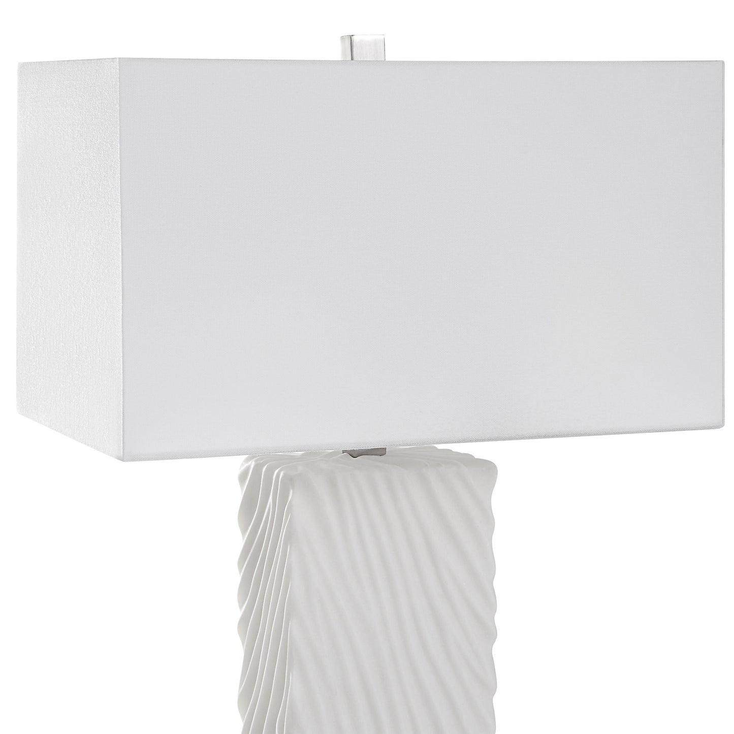 Pillar - Marble Table Lamp - White