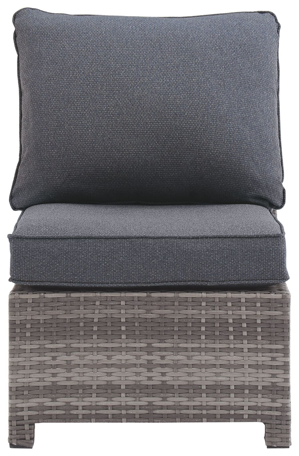 Salem - Gray - Armless Chair w/Cushion