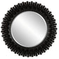 Circle Of Piers - Round Mirror - Black