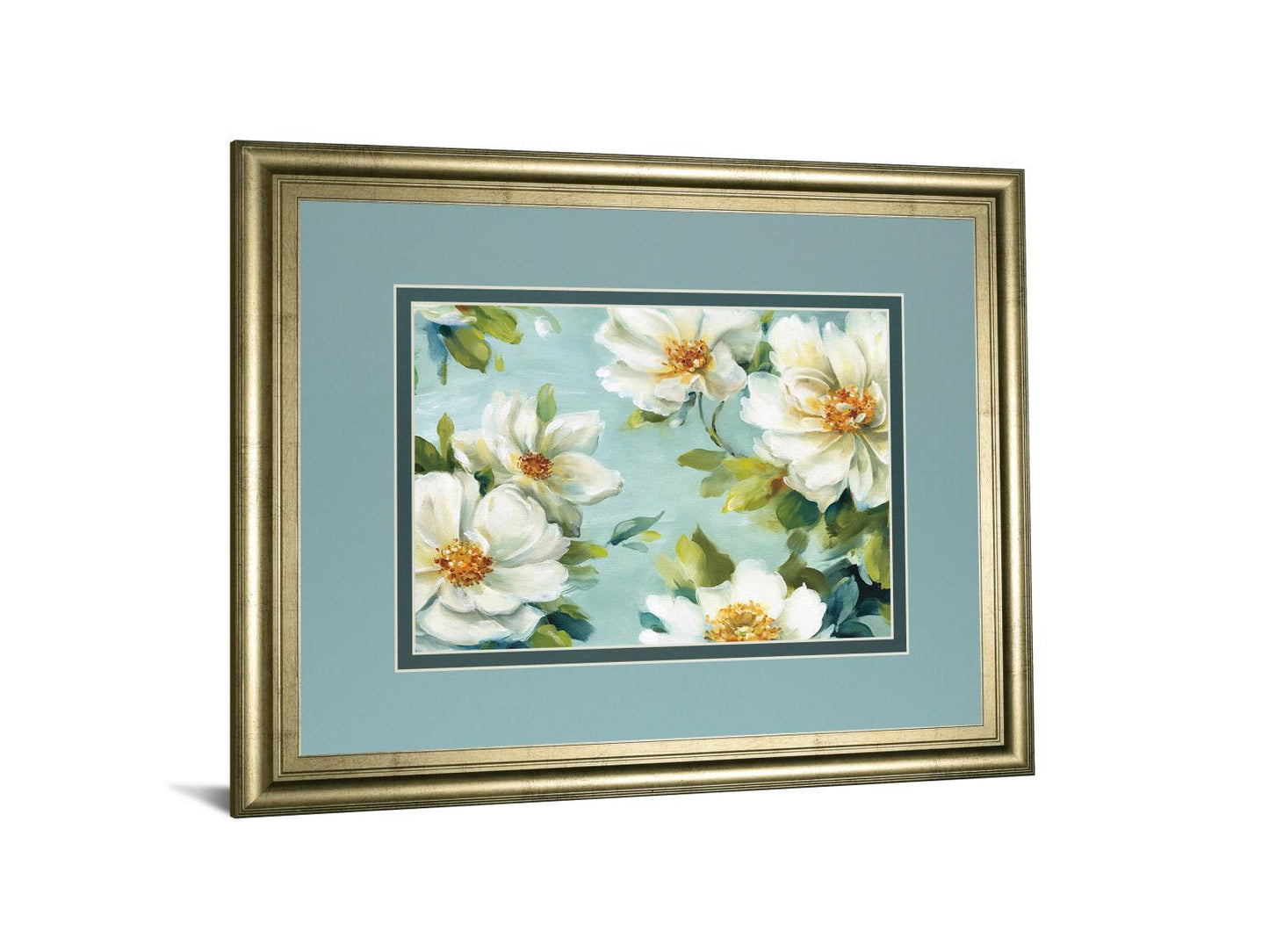 Reflections I Crop By Lisa Audit - Framed Print Wall Art - Blue