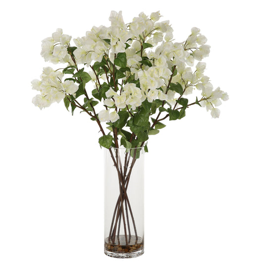 Antiparos - Bougainvillea Centerpiece - Pearl Silver