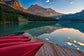 Framed - Canoe Dock By James Wheeler - Blue