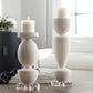 Lido - Stone Candleholders (Set of 2) - White