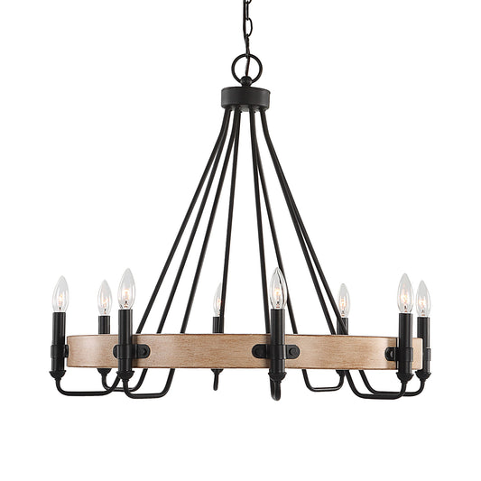 Deschutes - 8 Light Farmhouse Chandelier