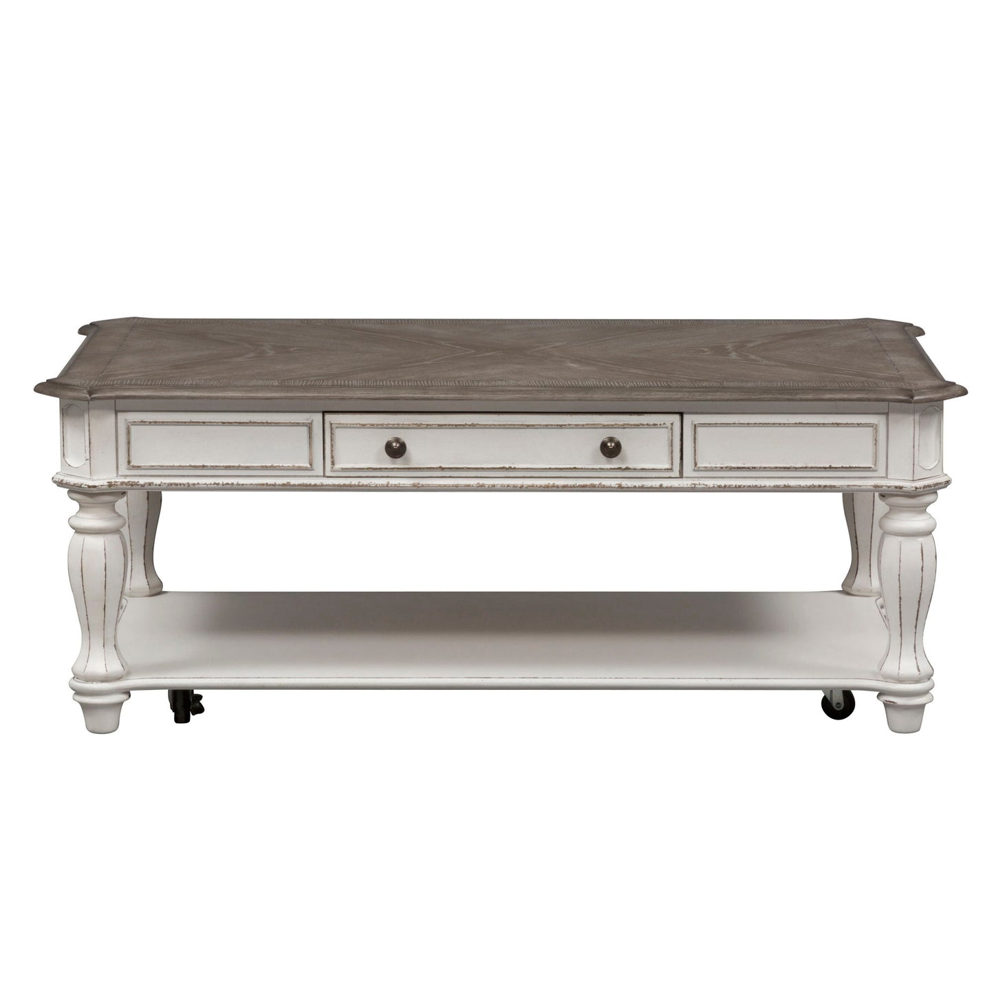 Magnolia Manor - Rectangular Cocktail Table - White