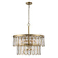 Aurelie - 9 Light Round Pendant - Brass