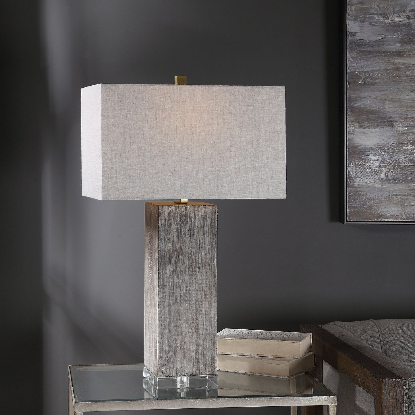 Vilano - Modern Table Lamp - Dark Gray